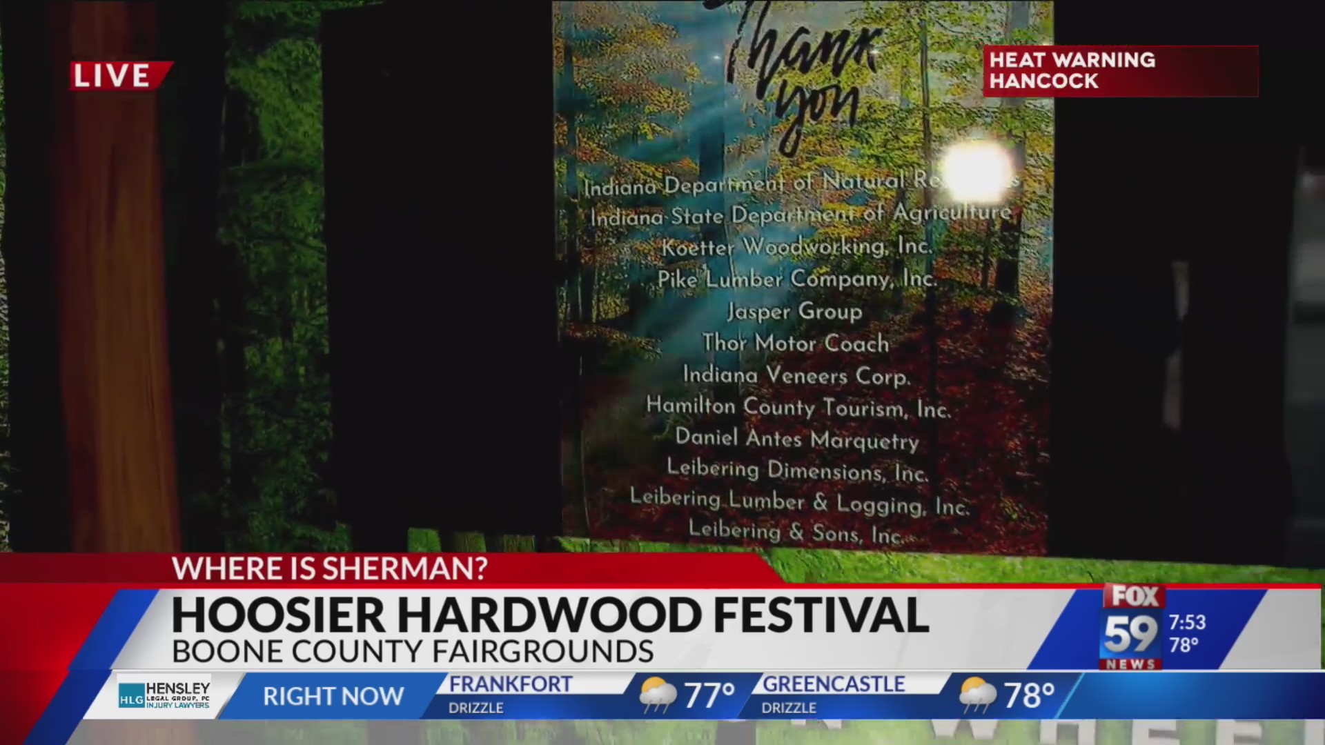 Where’s Sherman Hoosier Hardwood Festival Fox 59