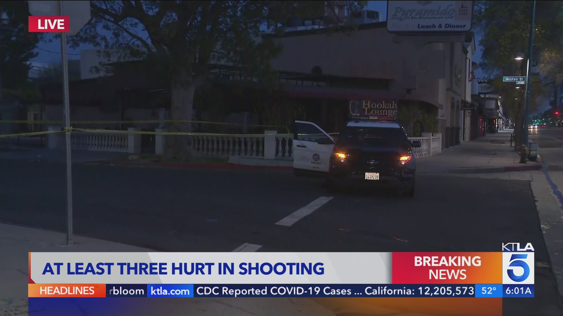3 men shot, hospitalized in overnight shooting in North Hollywood KTLA