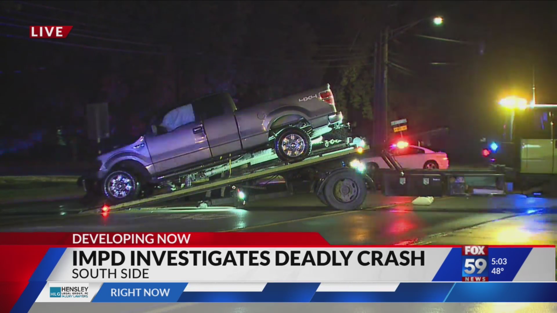 1 dead, 1 injured in crash on Indy’s south side – Fox 59