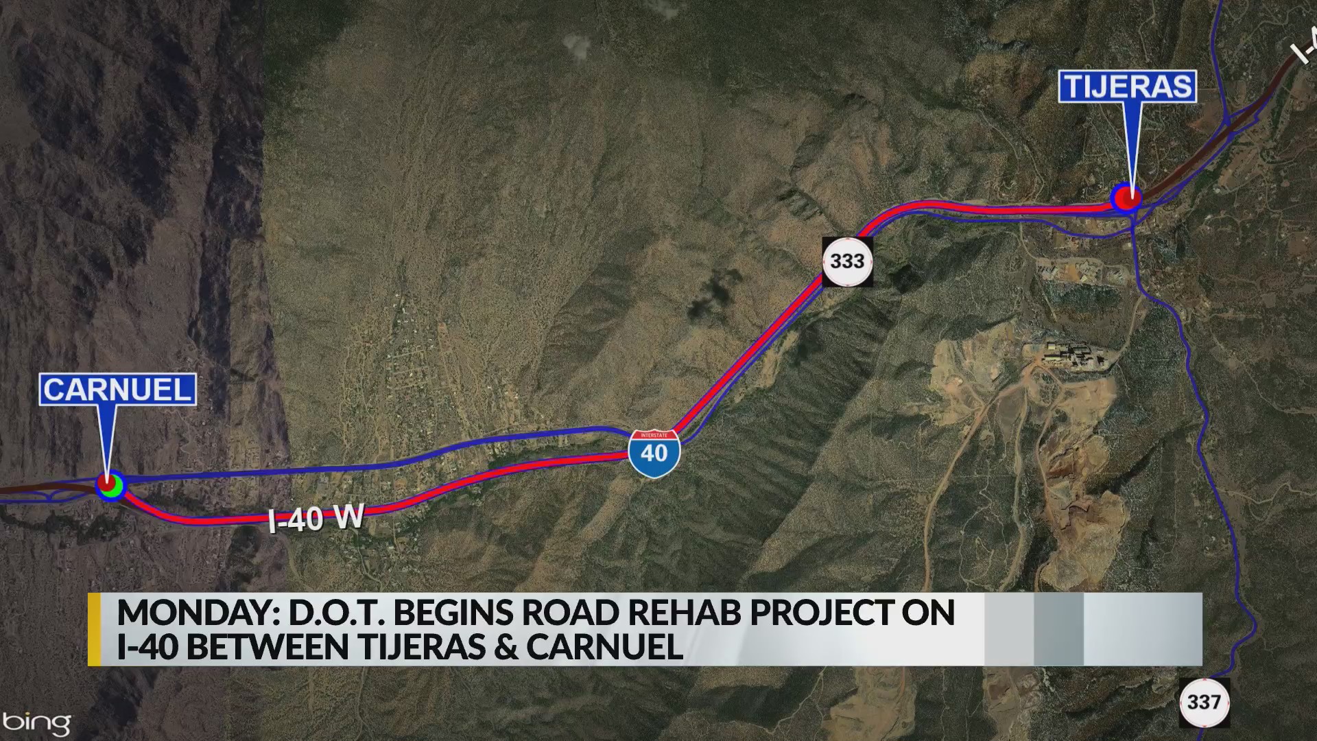 I40 rehabilitation project to start between Tijeras and Carnuel KRQE