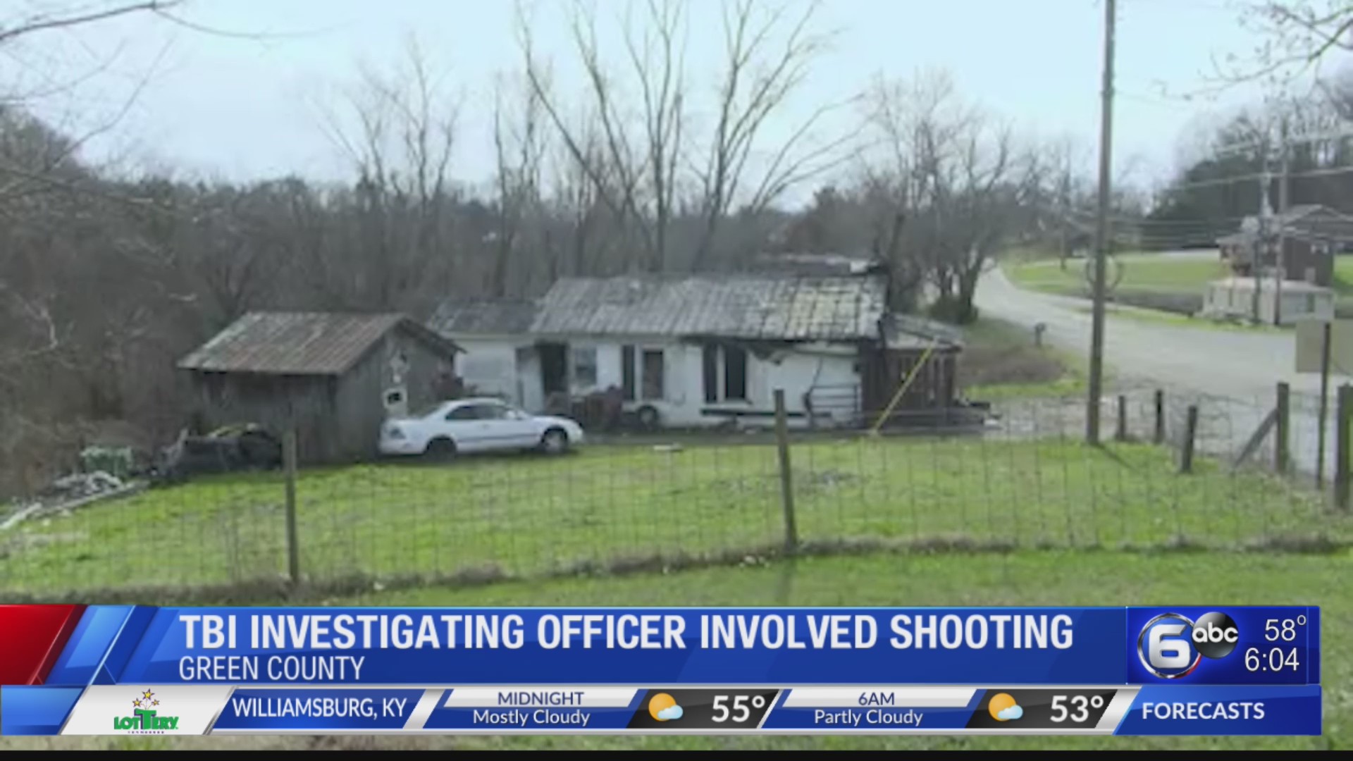 TBI investigating officer involved shooting in Greeneville WATE 6 On