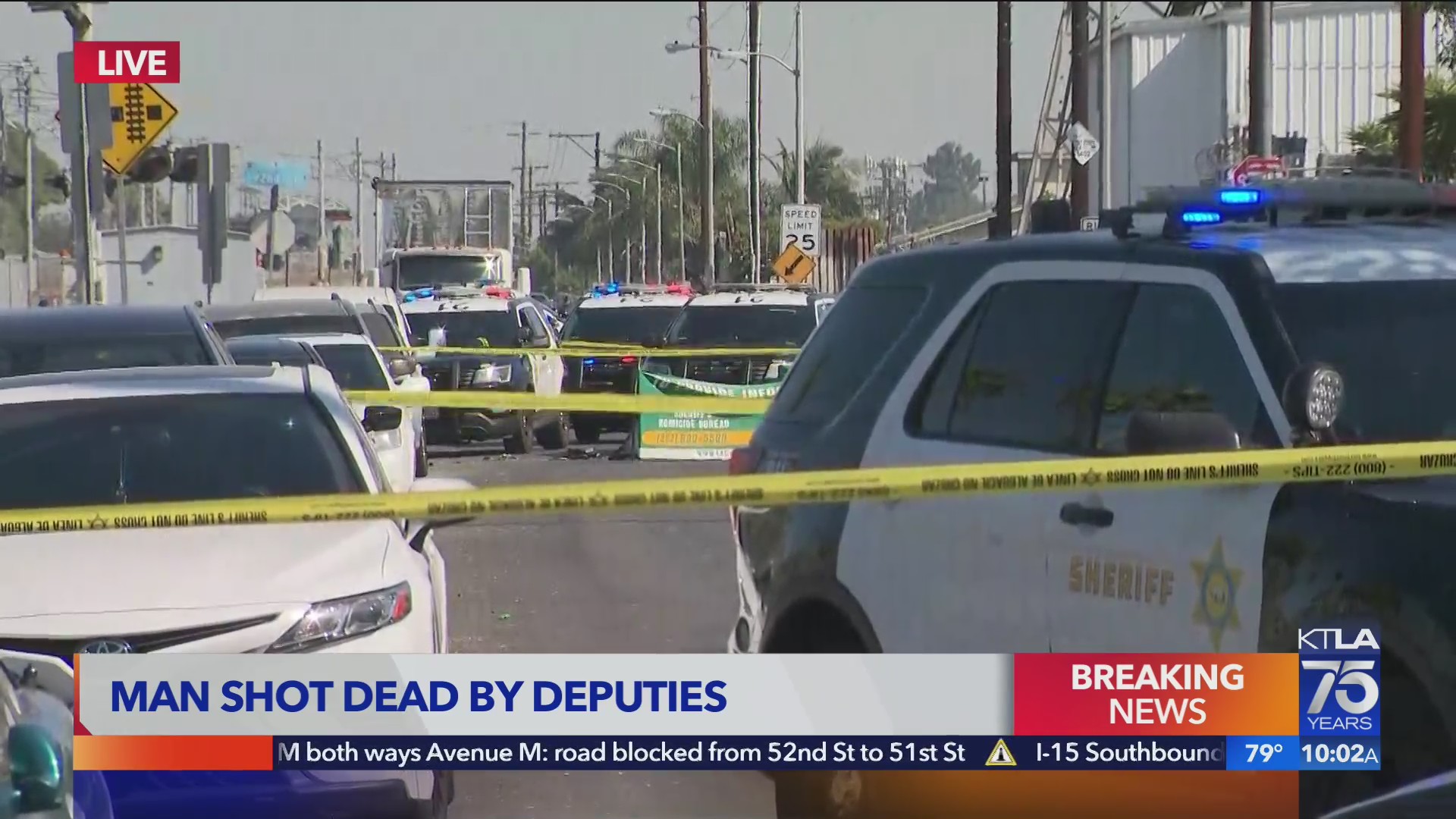 Deputies fatally shoot man during person with knife call in South L.A ...