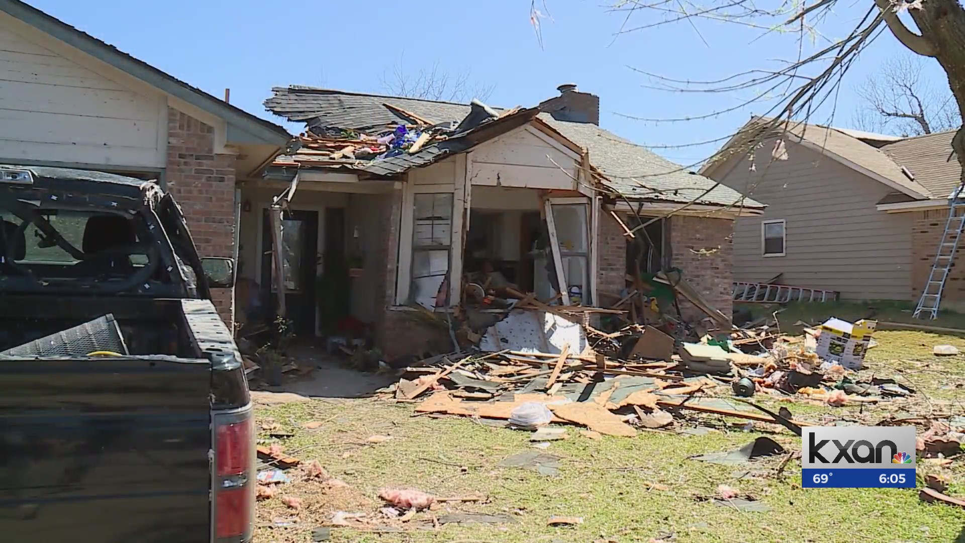 Round Rock man says home still damaged one year after tornado – KXAN Austin