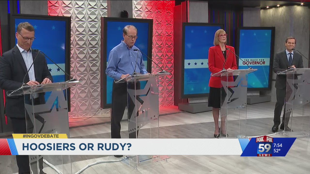 The candidates had to choose Hoosiers or Rudy for their favorite ...
