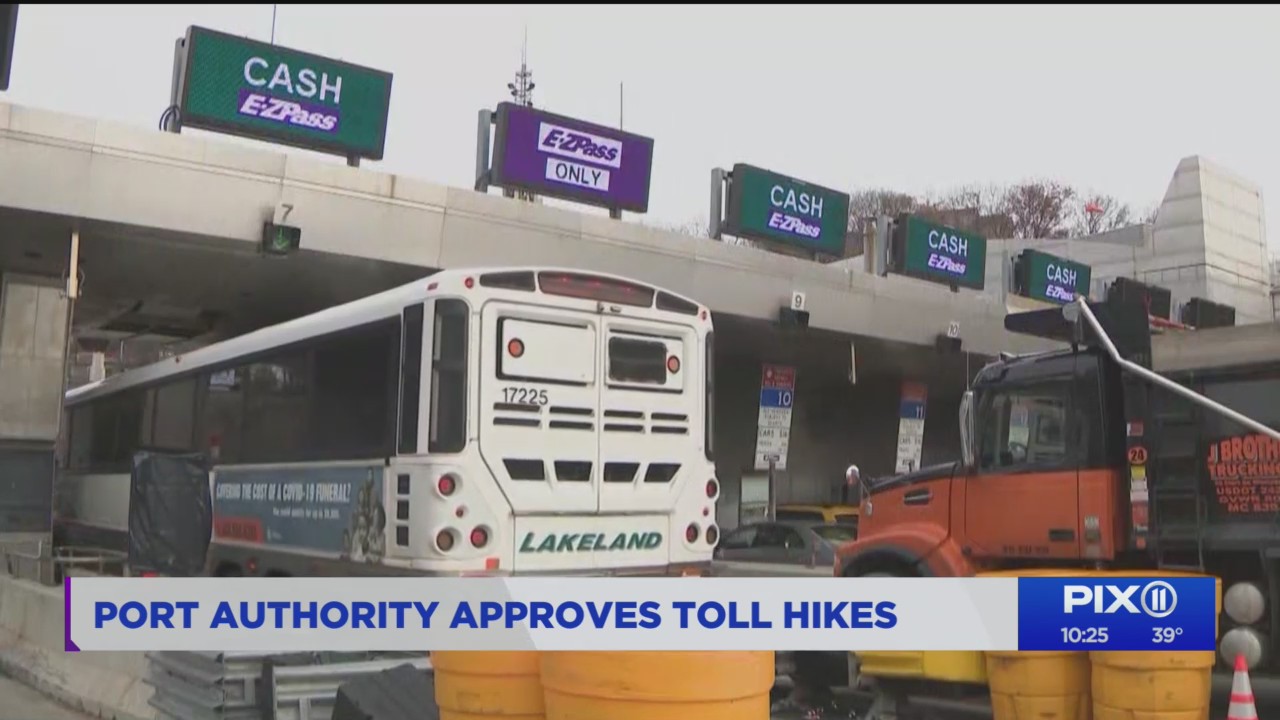 Tolls rising at bridges, tunnels between NY, NJ PIX11