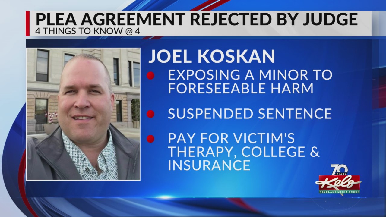Joel Koskan’s plea agreement rejected by judge – KELOLAND.com