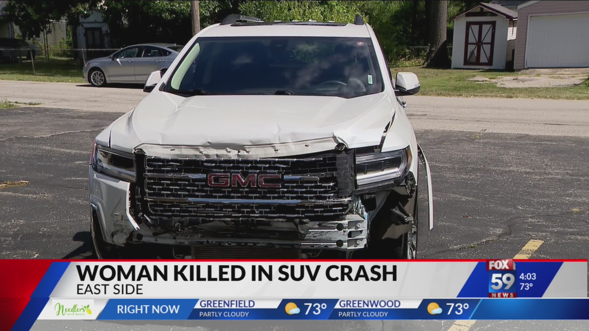 Woman dies after SUV flips onto side on Indy’s east side – Fox 59