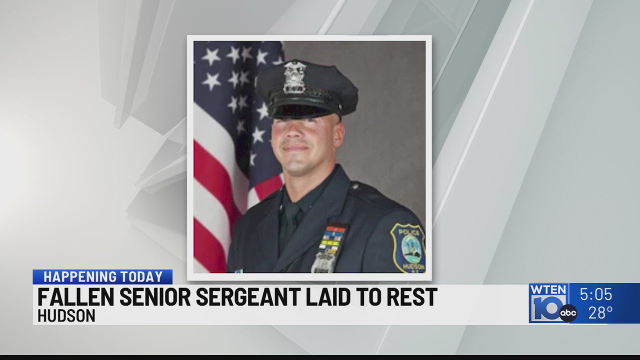 Final farewell to Hudson Police Seargent NEWS10 ABC