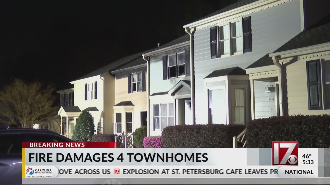 2 townhomes destroyed in Raleigh fire – CBS17.com