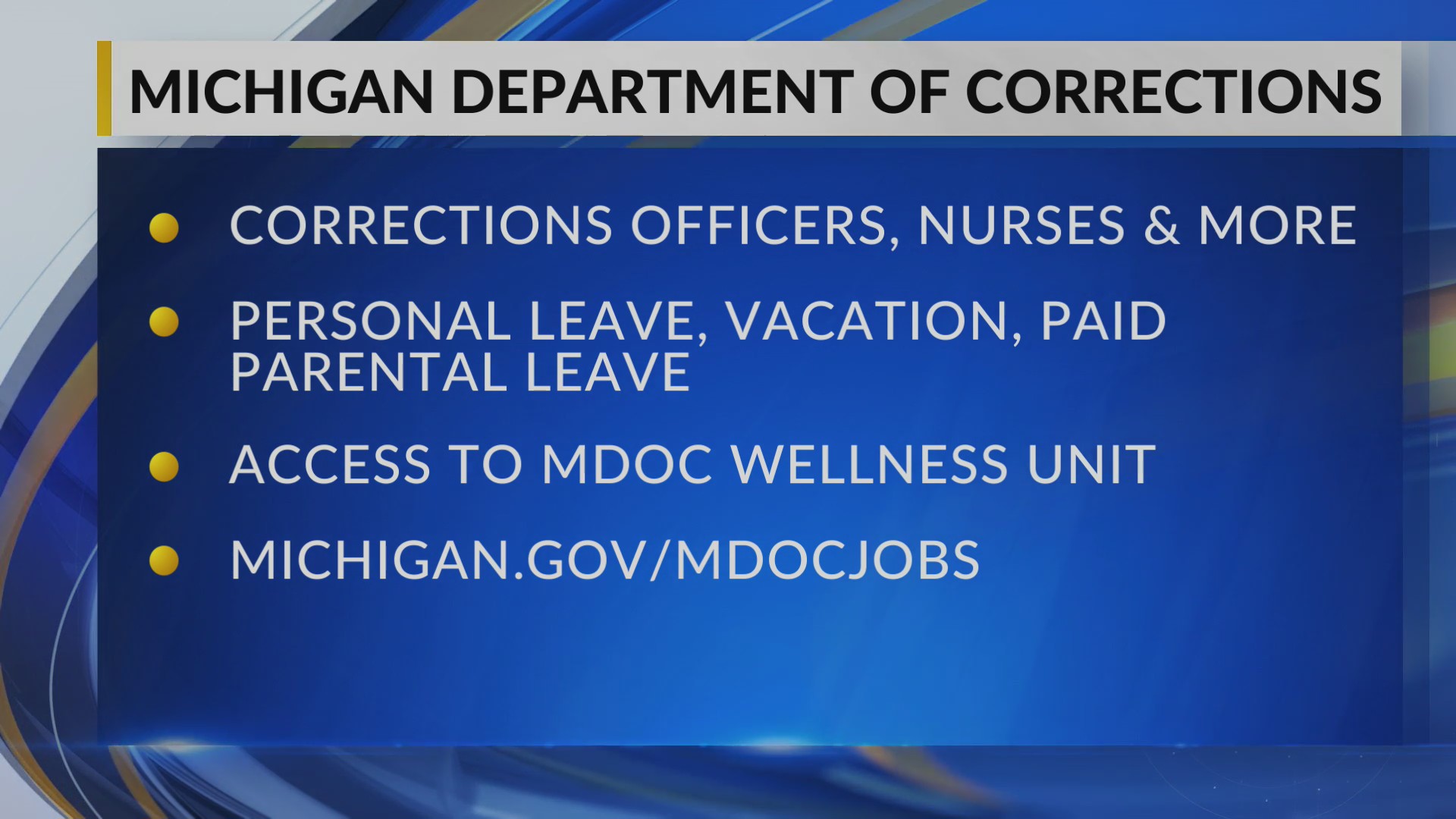 JOB ALERT MDOC is hiring WLNS 6 News