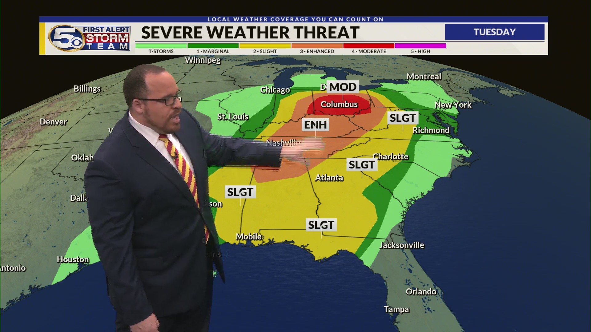 Patchy Fog Tonight, Severe Storms Possible Late Tuesday – WKRG News 5
