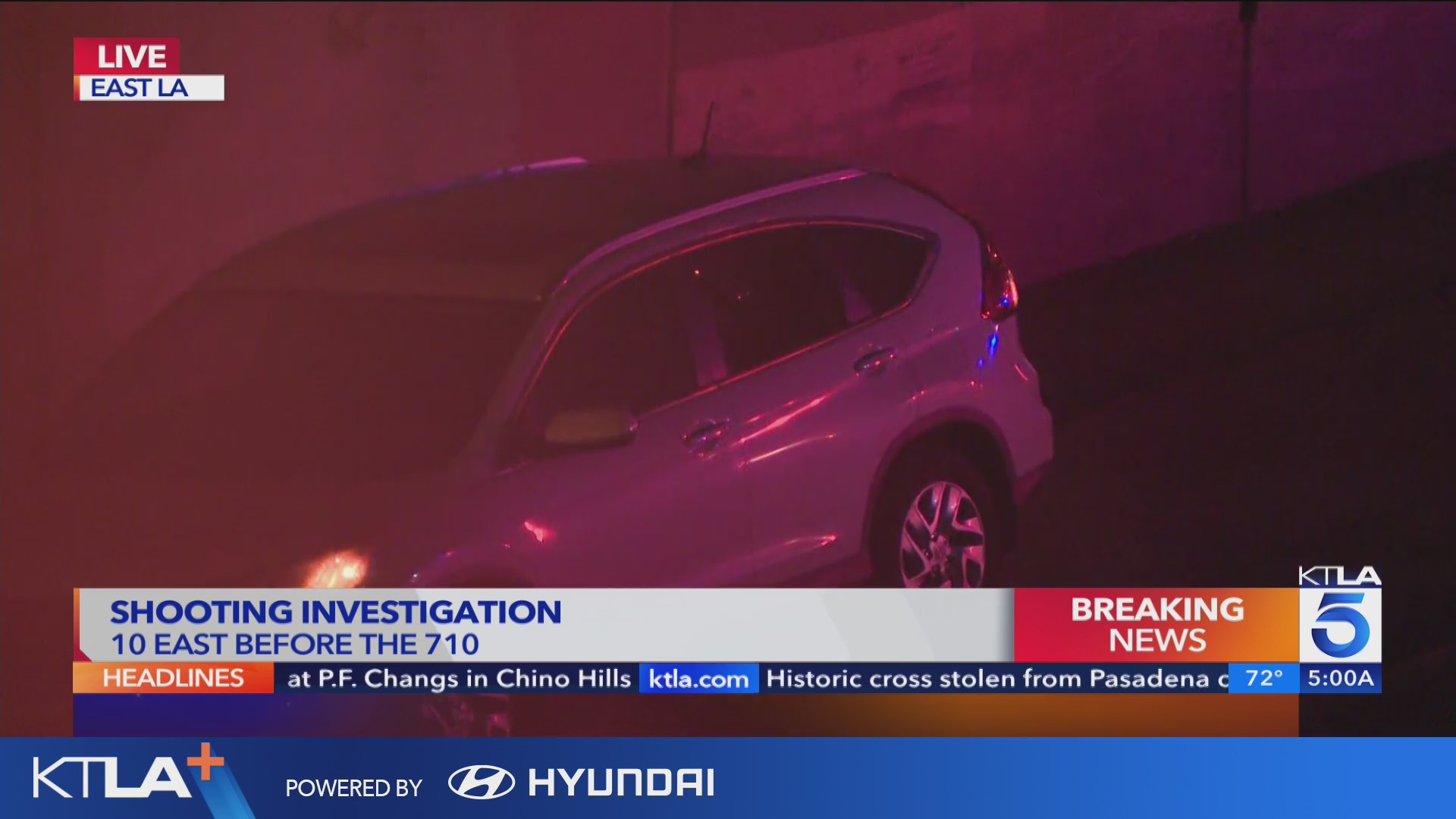 Shooting on 10 Freeway closes EB lanes through East Los Angeles – KTLA
