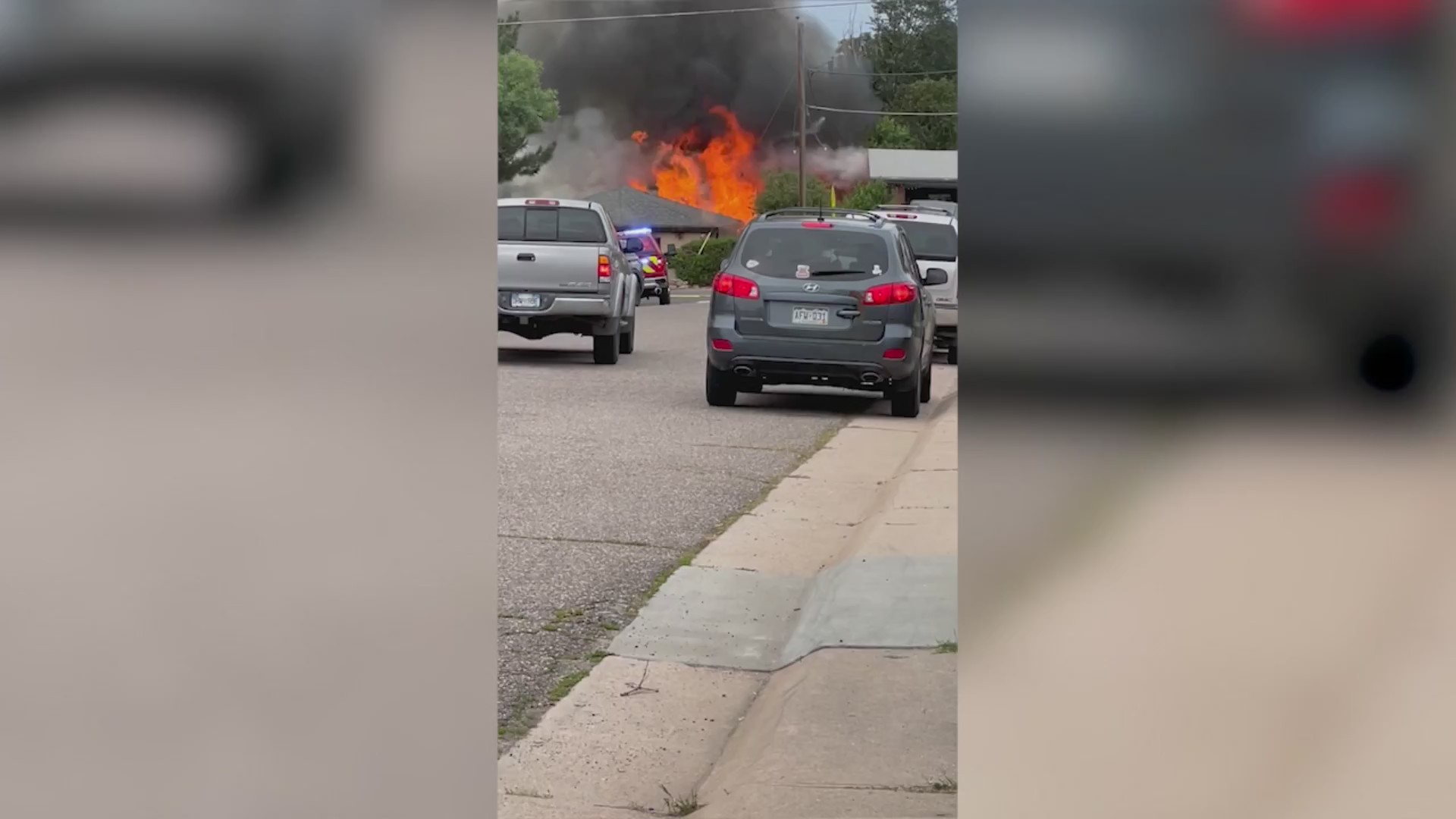 Witnesses said backyard cooking led to propane tanks exploding, house