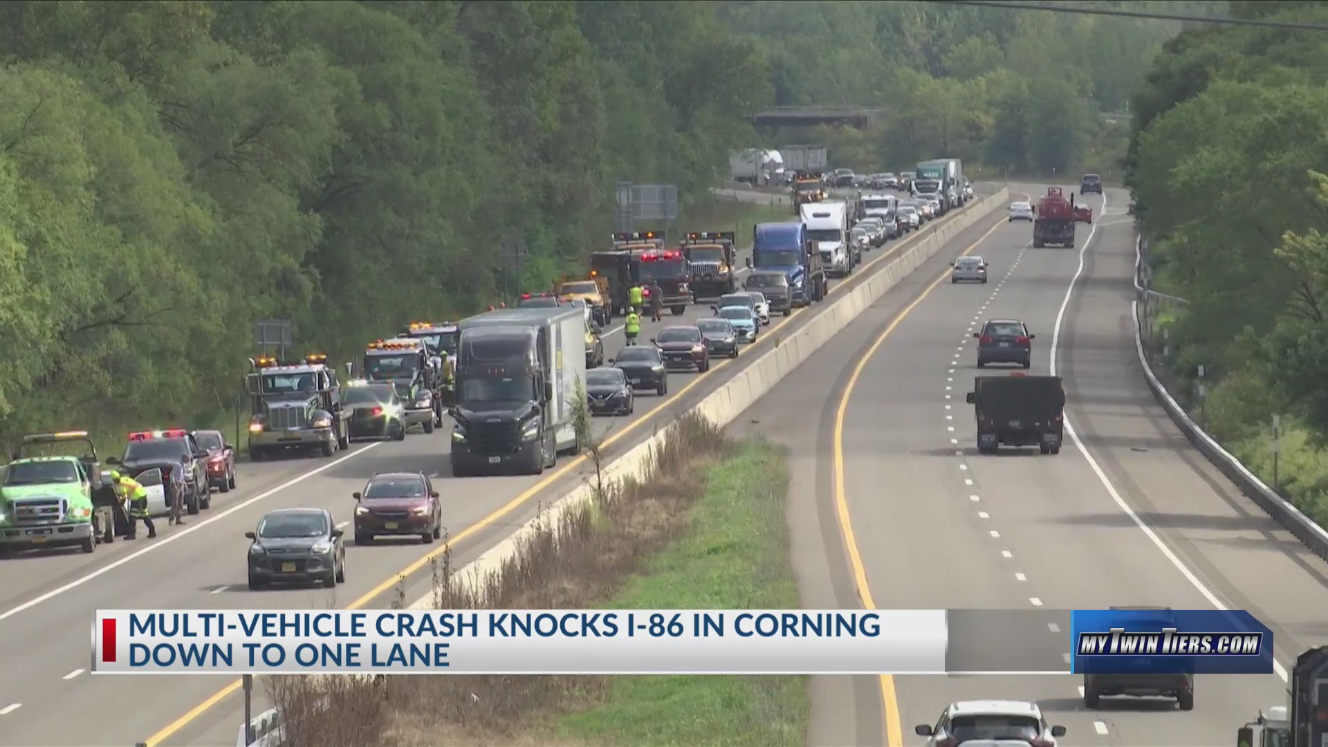 Multiple vehicle crash occurs near Corning WETM