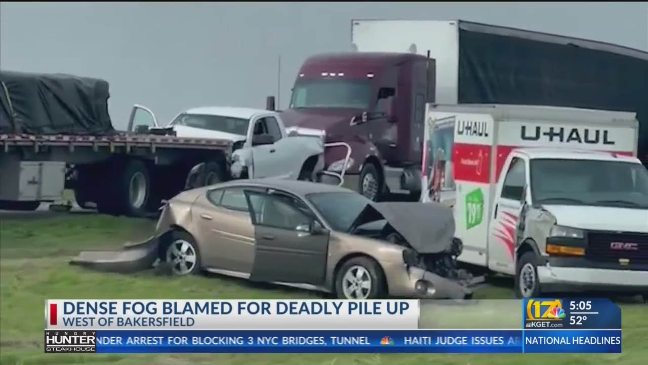Dense fog blamed for deadly pile up crash along I5 KGET 17
