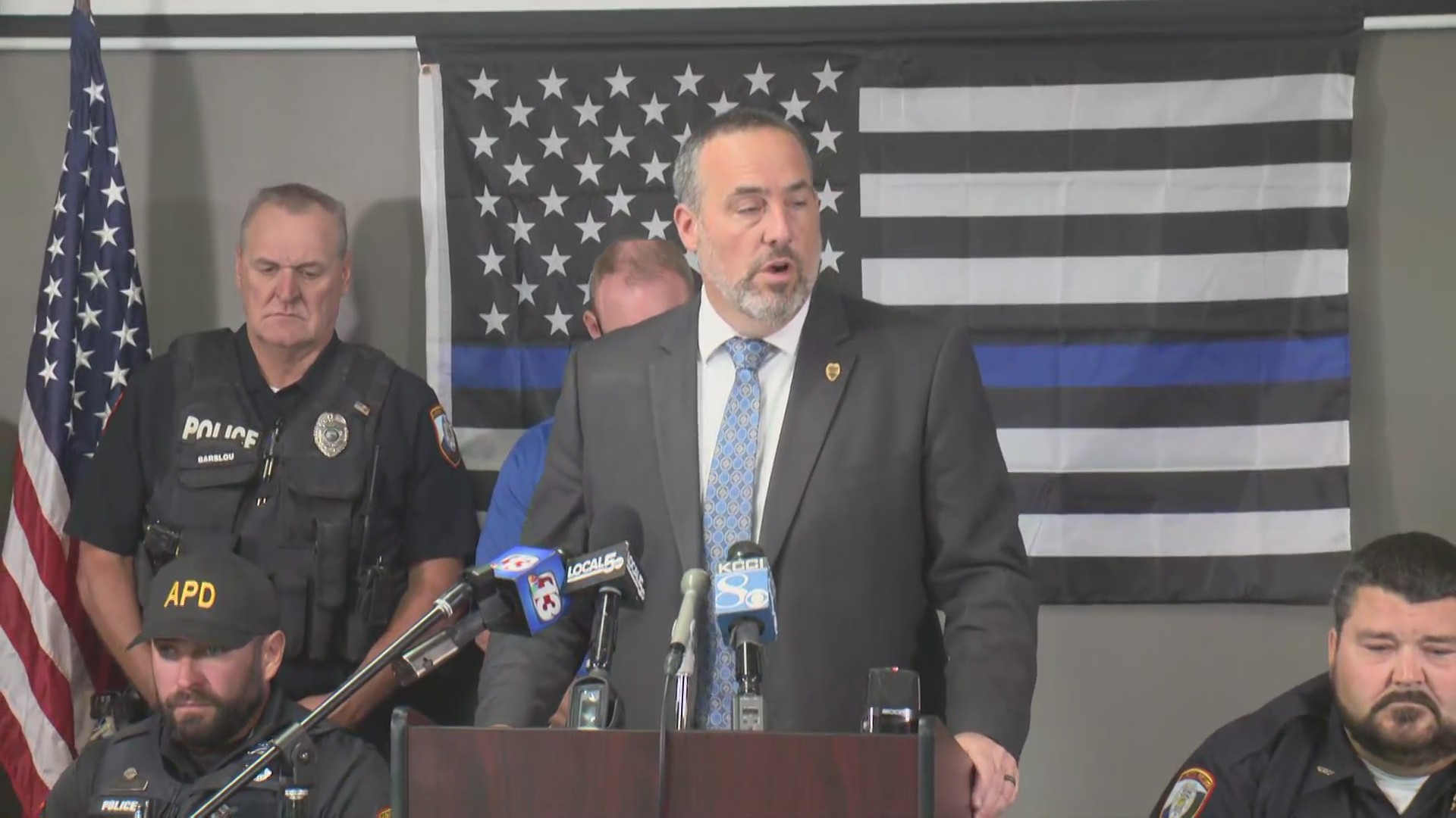 News conference Algona police officer Kevin Cram killed in Wednesday