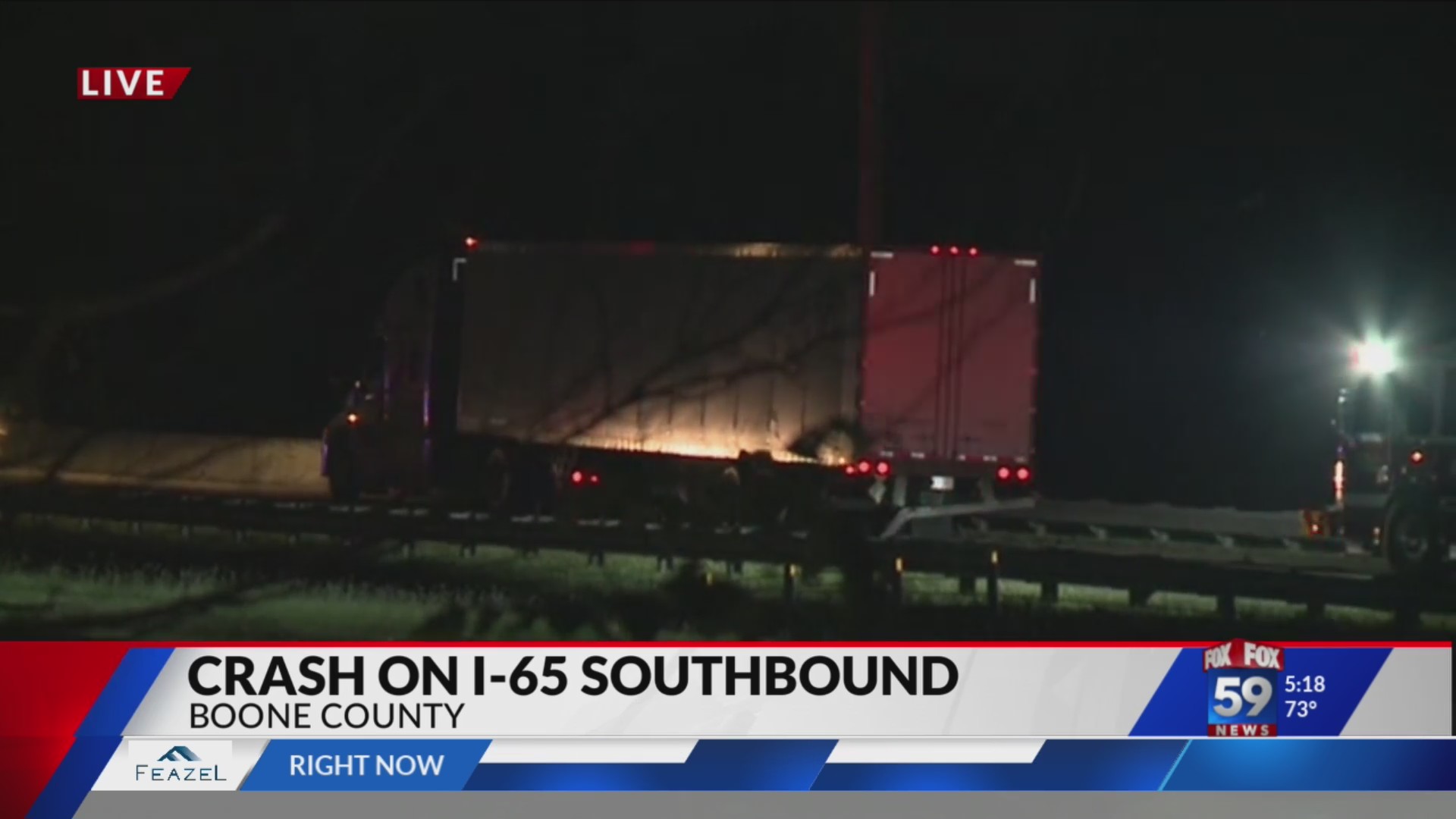 Crash on I-65 Southbound – Fox 59