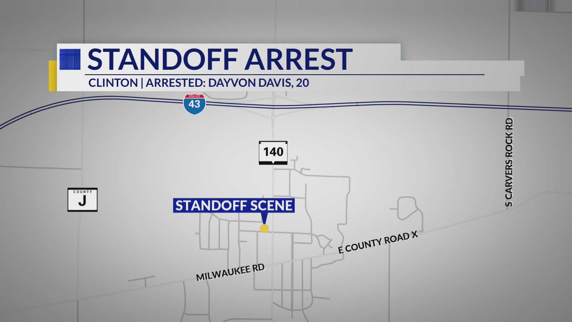 Armed man arrested after hours long standoff in Rock County ...