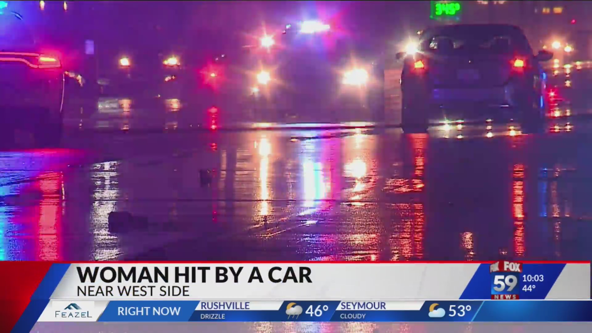 Pedestrian hit by car on near west side, critically injured Fox 59