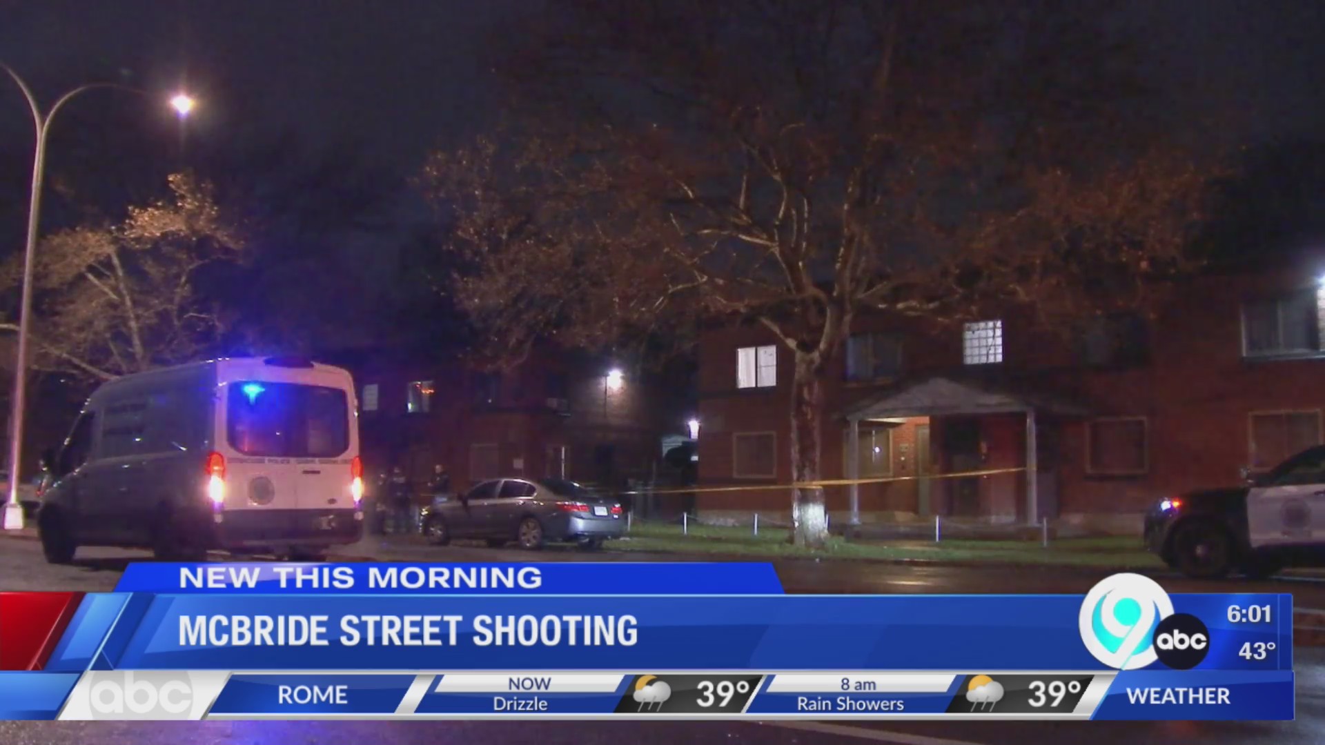 McBride Street shooting in Syracuse WSYR