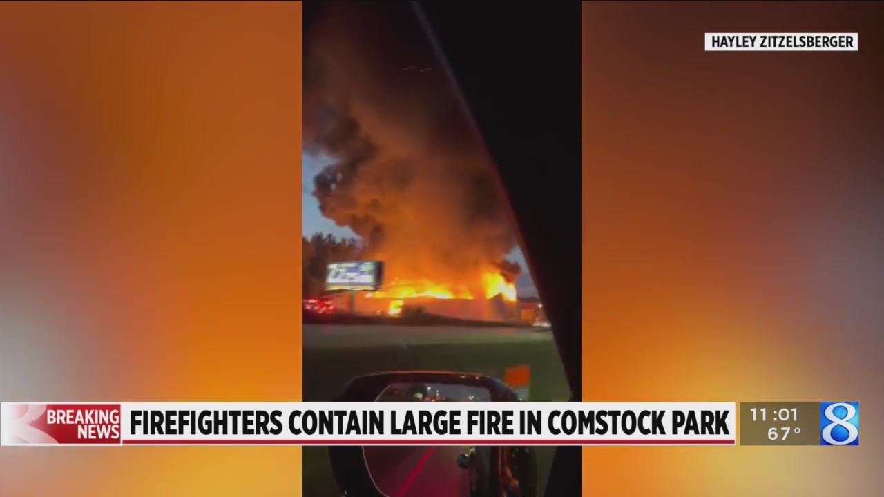 Firefighters contain large fire in Comstock Park
