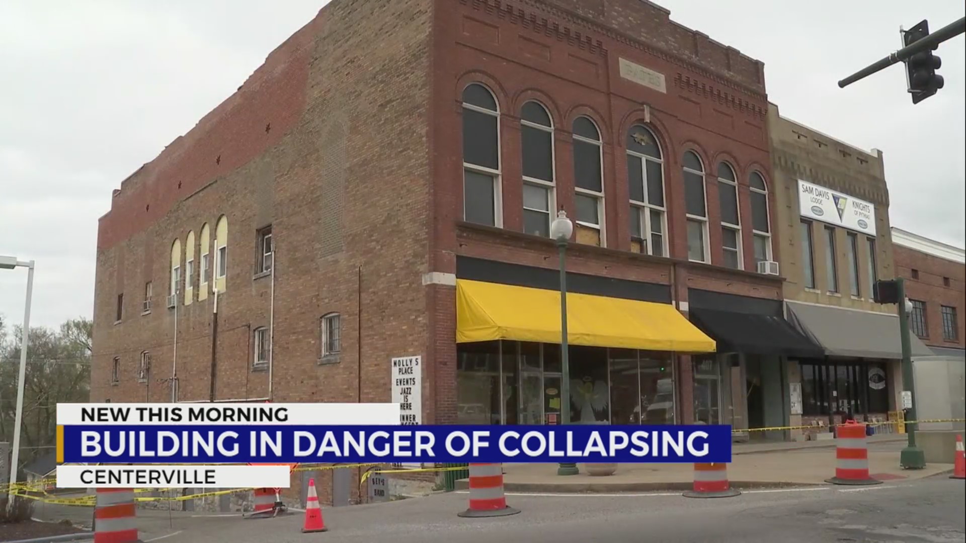 Centuryold Centerville building at risk of collapsing WKRN News 2