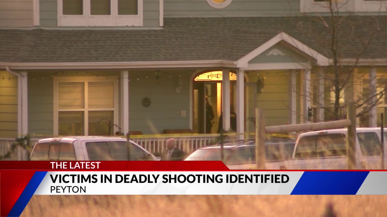 Victims of shooting northeast of Peyton identified FOX21 News Colorado