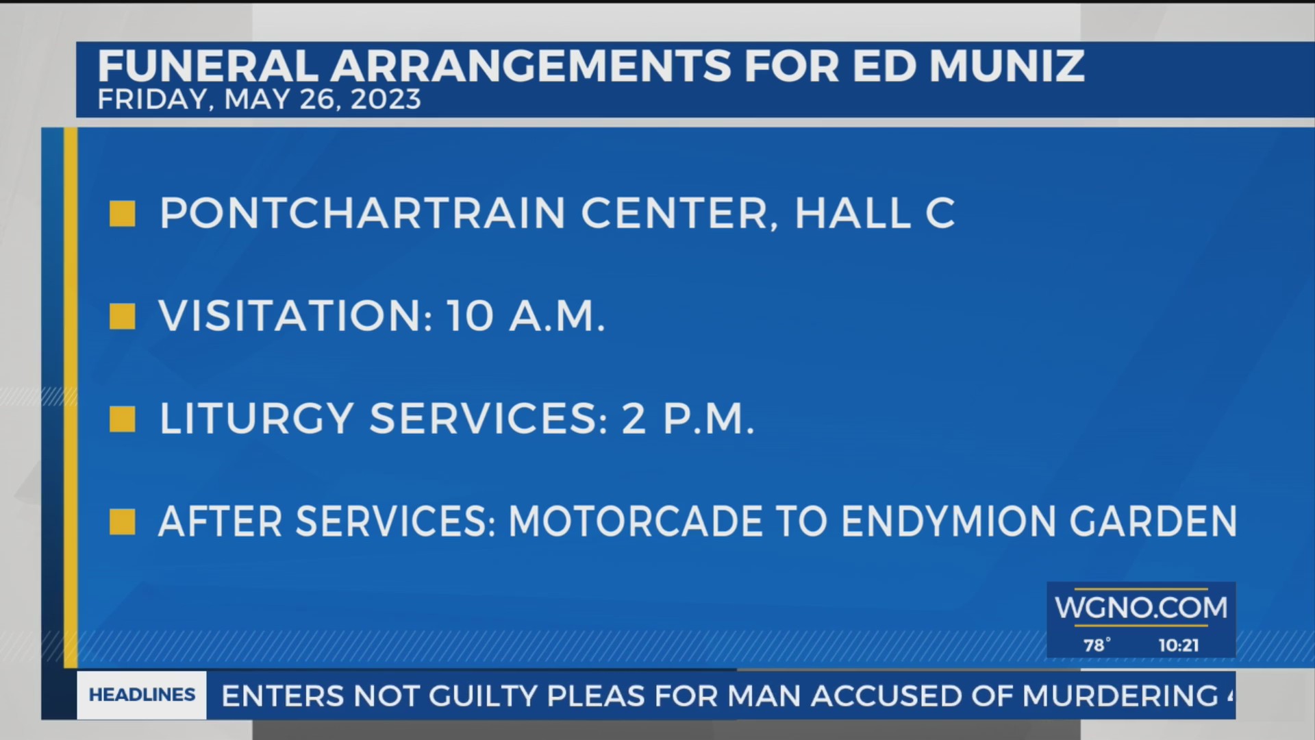 Funeral arrangements announced for former Kenner mayor, Endymion ...
