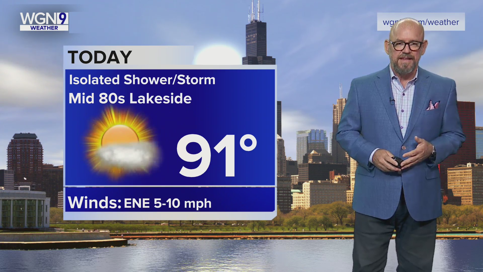 Friday Forecast: Temps in low 90s with isolated showers and storms – WGN-TV