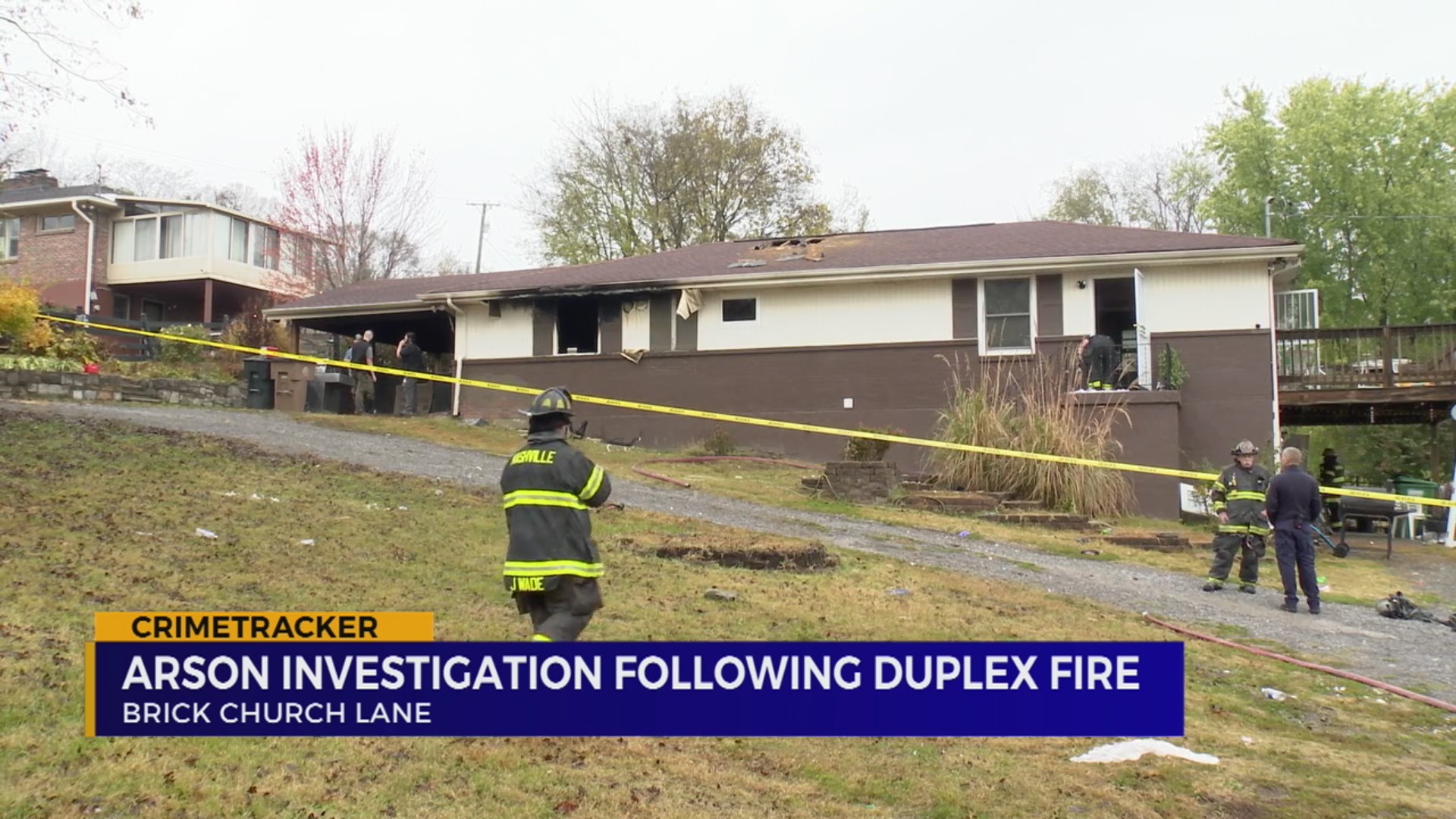 Duplex arson investigation on Brick Church Lane – WKRN News 2