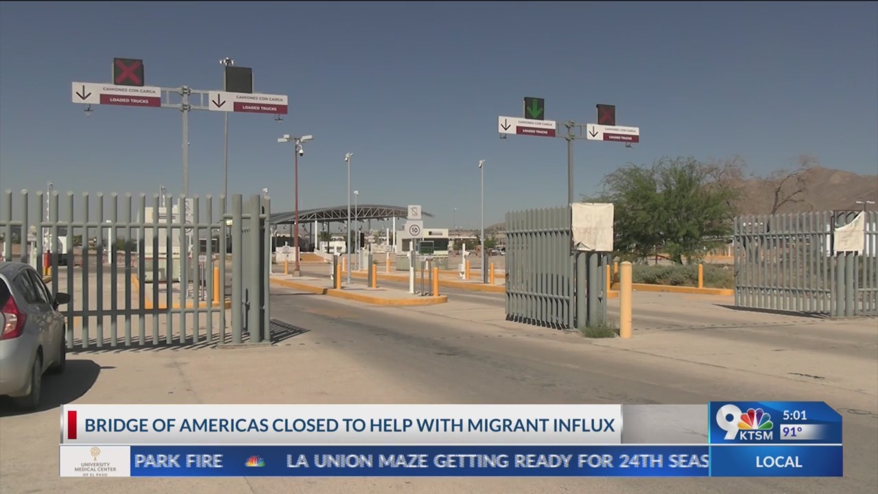 El Paso border crossing to suspend cargo processing to assist with ...