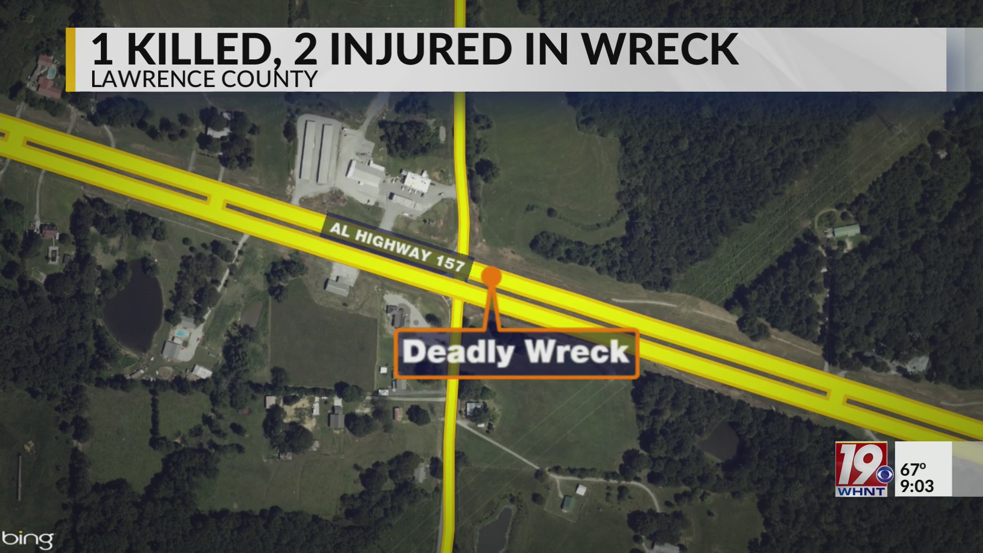 One Dead Two Injured in Lawrence County Wreck May 28 2023 News 19
