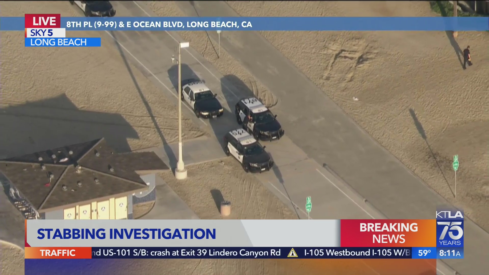 Stabbing reported on Ocean Boulevard bike path in Long Beach – KTLA