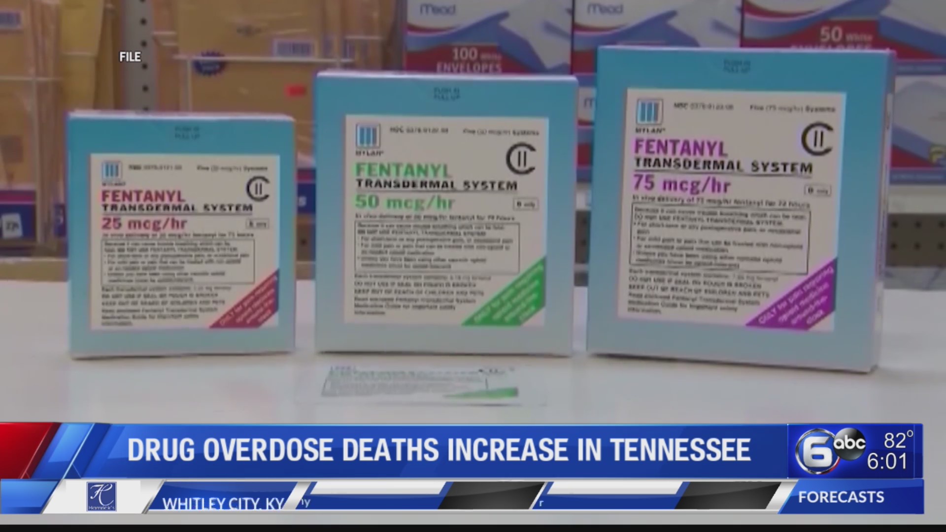 Drug overdose deaths increase in Tennessee – WATE 6 On Your Side