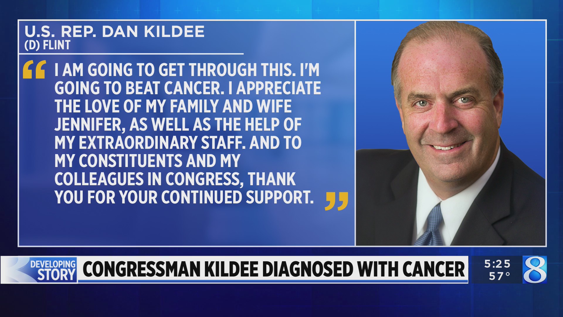 U.S. Rep. Dan Kildee announces cancer diagnosis – WOODTV.com