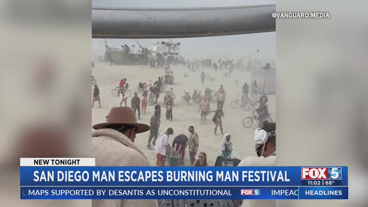 San Diego Man Escapes Burning Man Festival – FOX 5 San Diego & KUSI News
