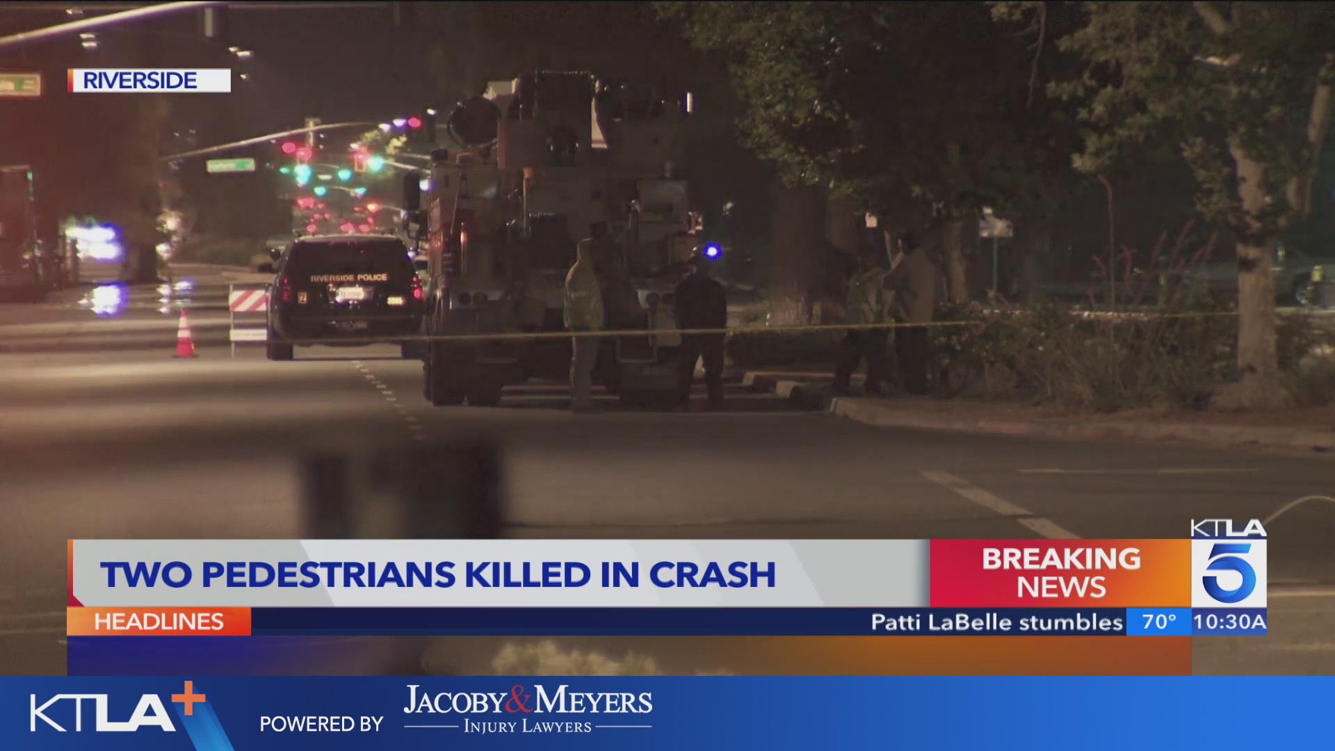 2 pedestrians killed by speeding pickup in Riverside, police say – KTLA