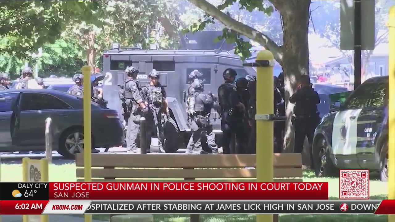 Suspected gunman in San Jose police shooting in court today – KRON4