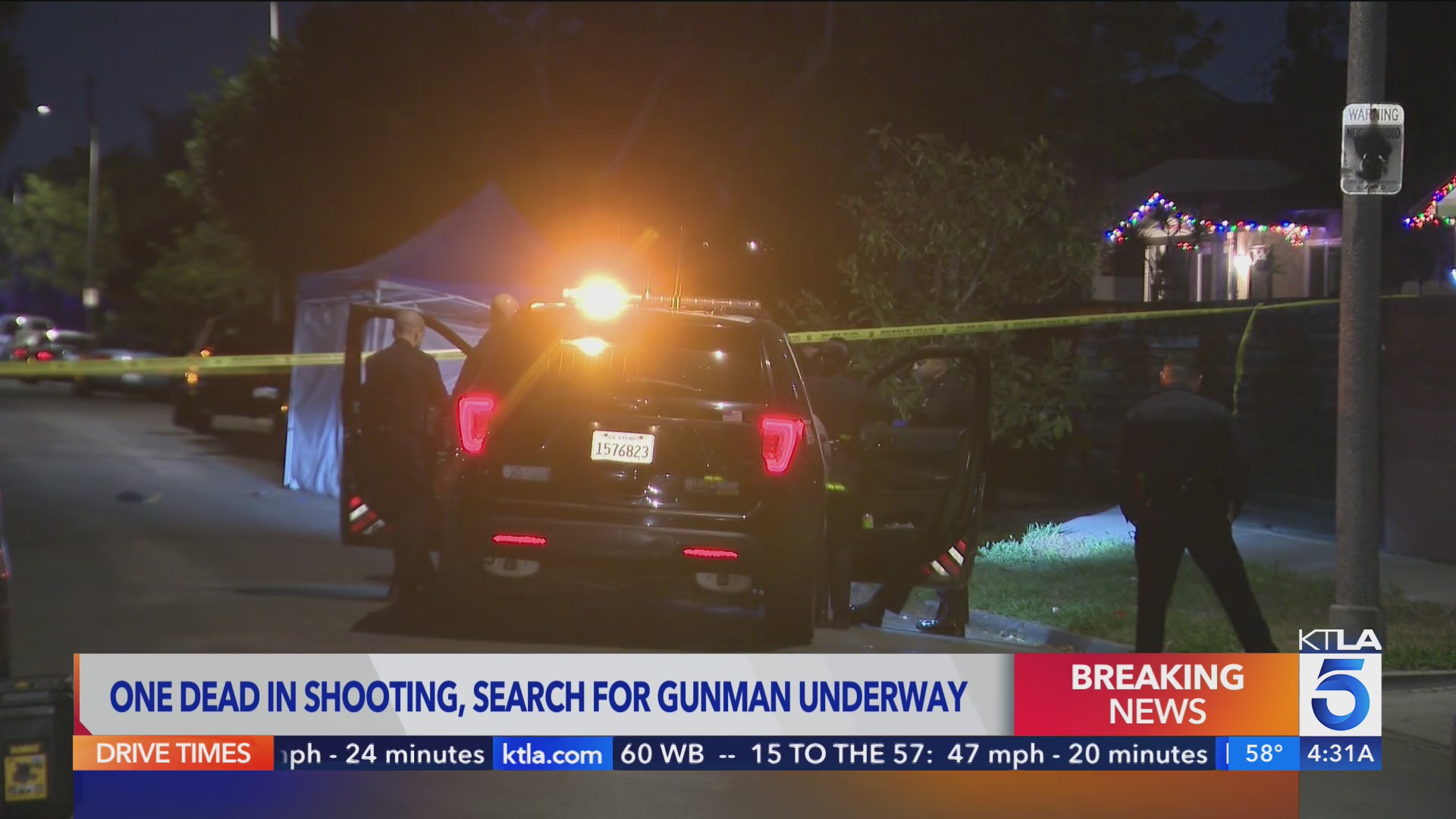 Man killed during altercation in South L.A.; search on for gunman – KTLA