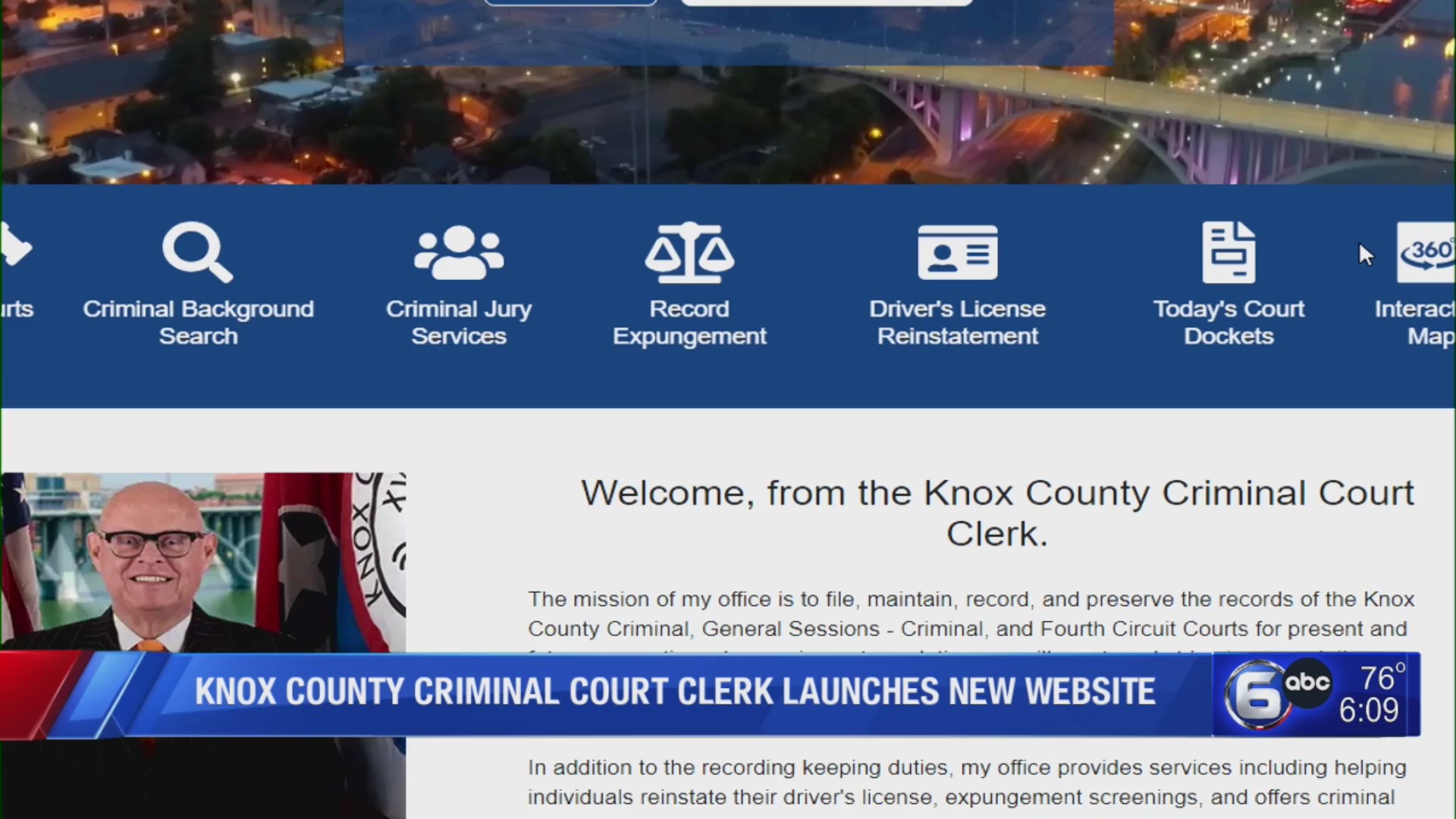 Knox County Criminal Court Clerk launches new website WATE 6 On Your Side