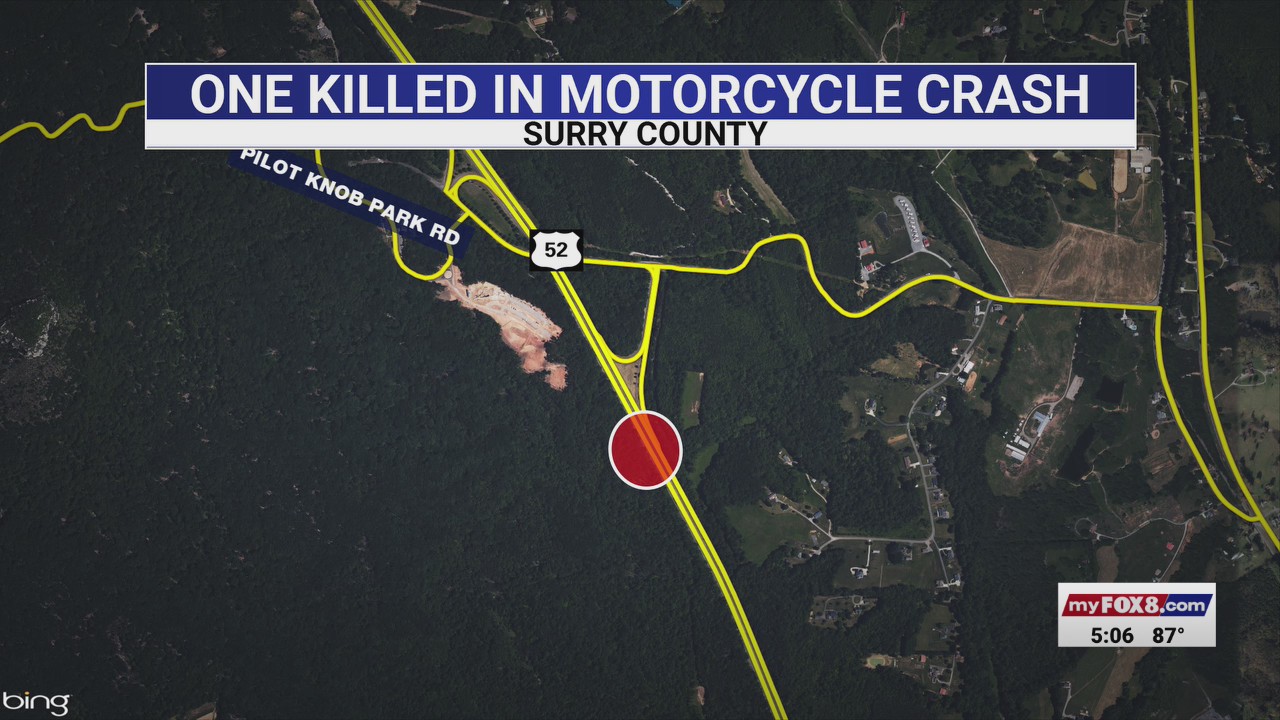 1 dead in fatal motorcycle crash on US-52 in Surry County – FOX8 WGHP