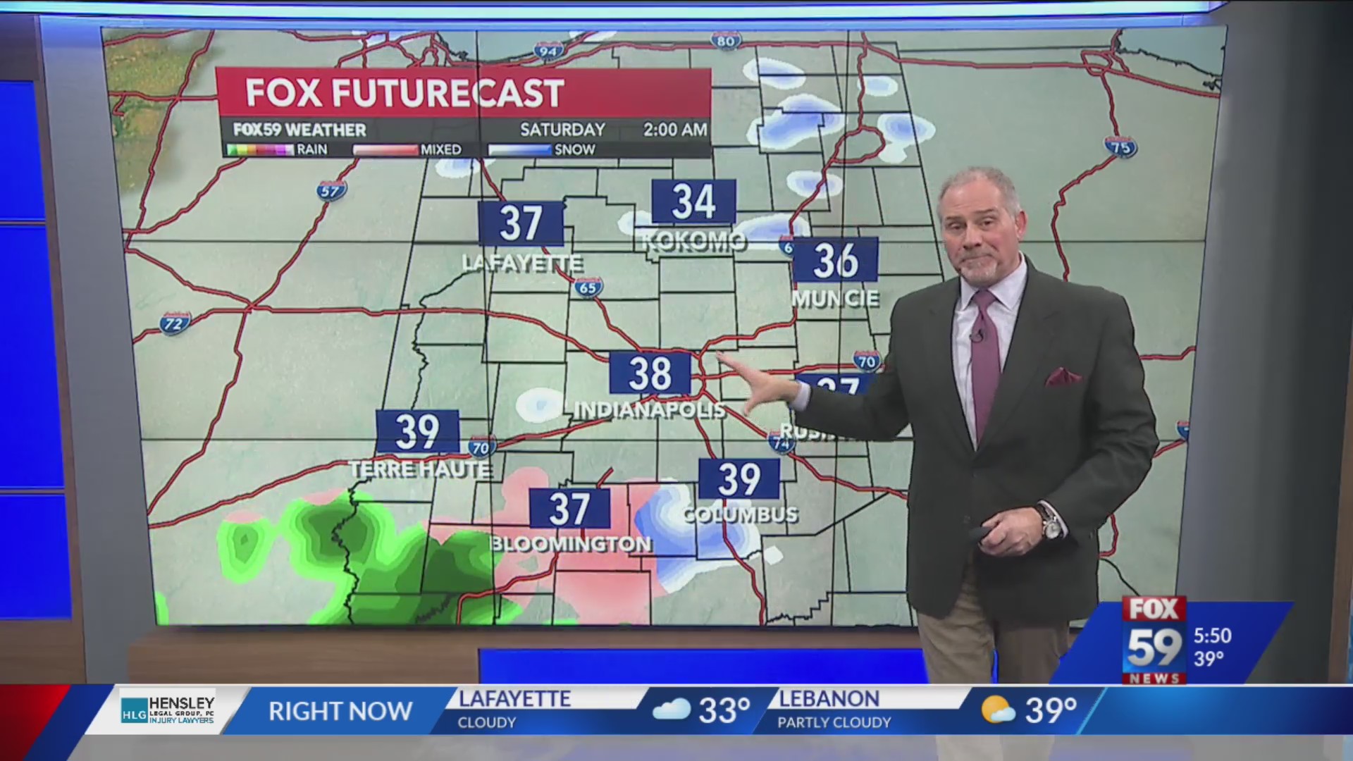 A light wintry mix in central Indiana overnight – Fox 59