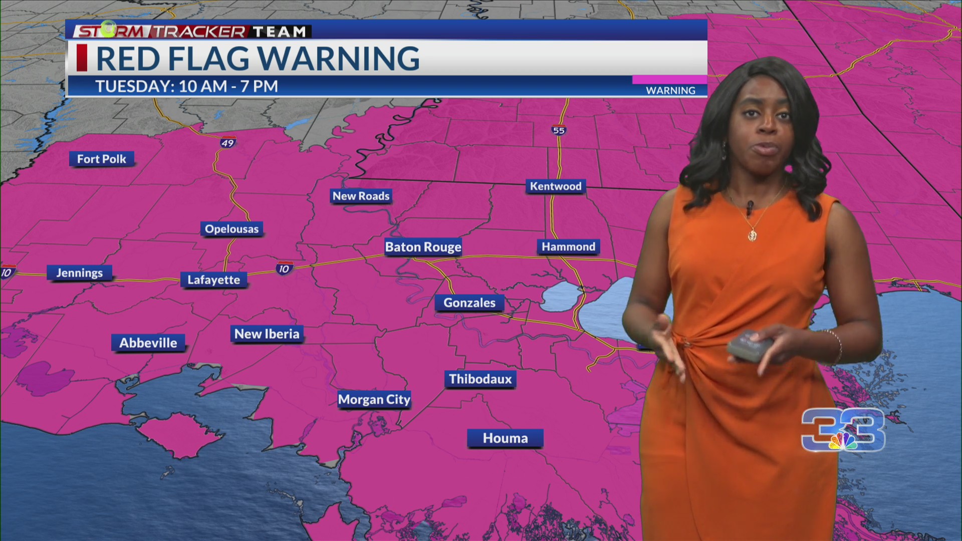 Tuesday Morning Forecast for Baton Rouge 103123