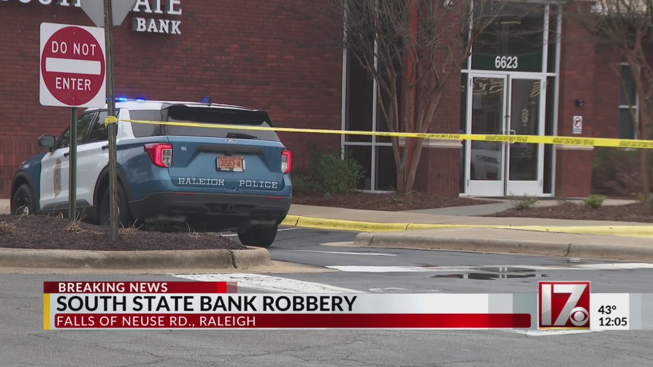 Attempted bank robbery at South State Bank in Raleigh – CBS17.com