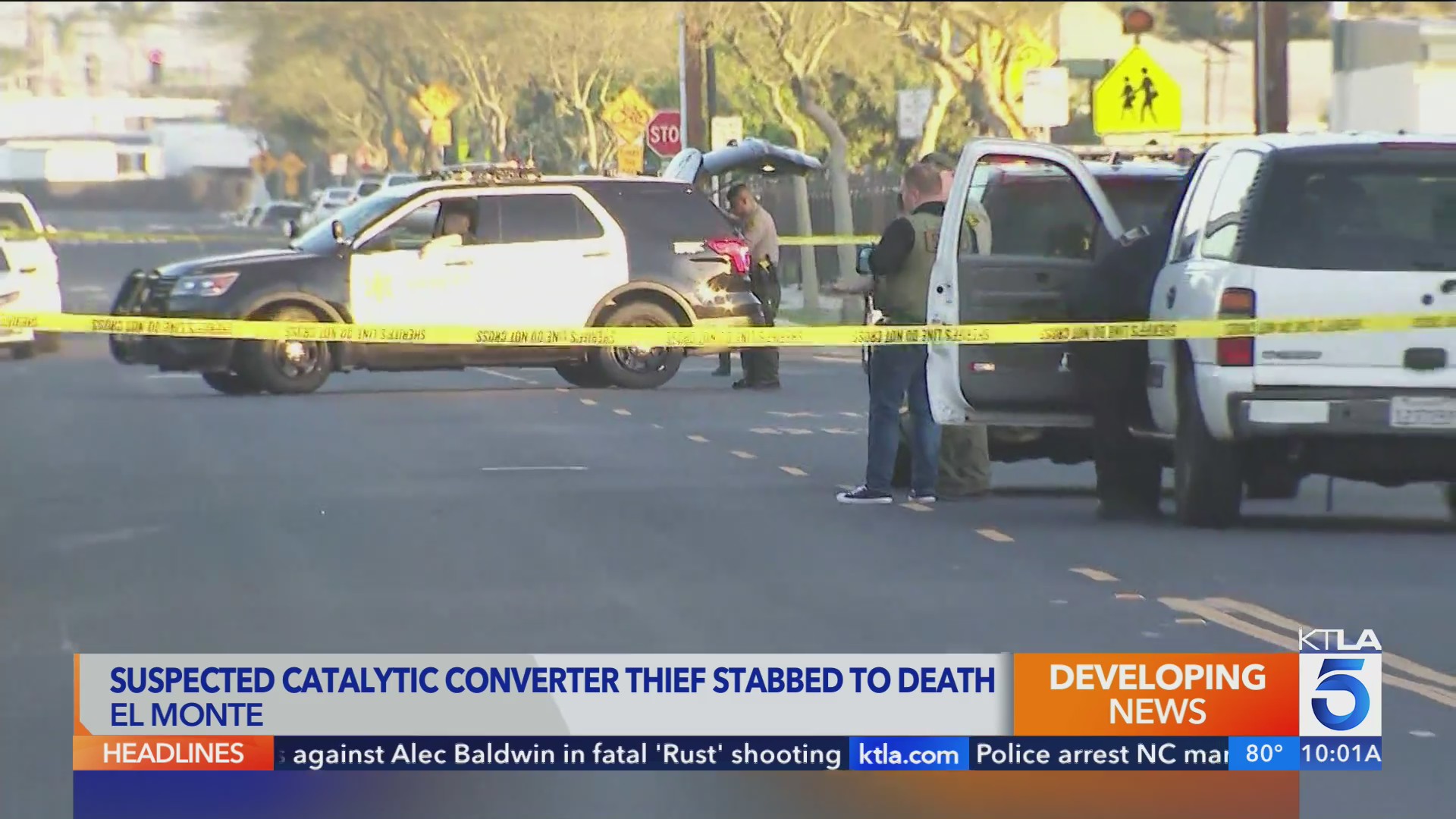 Wouldbe catalytic converter thief stabbed to death KTLA