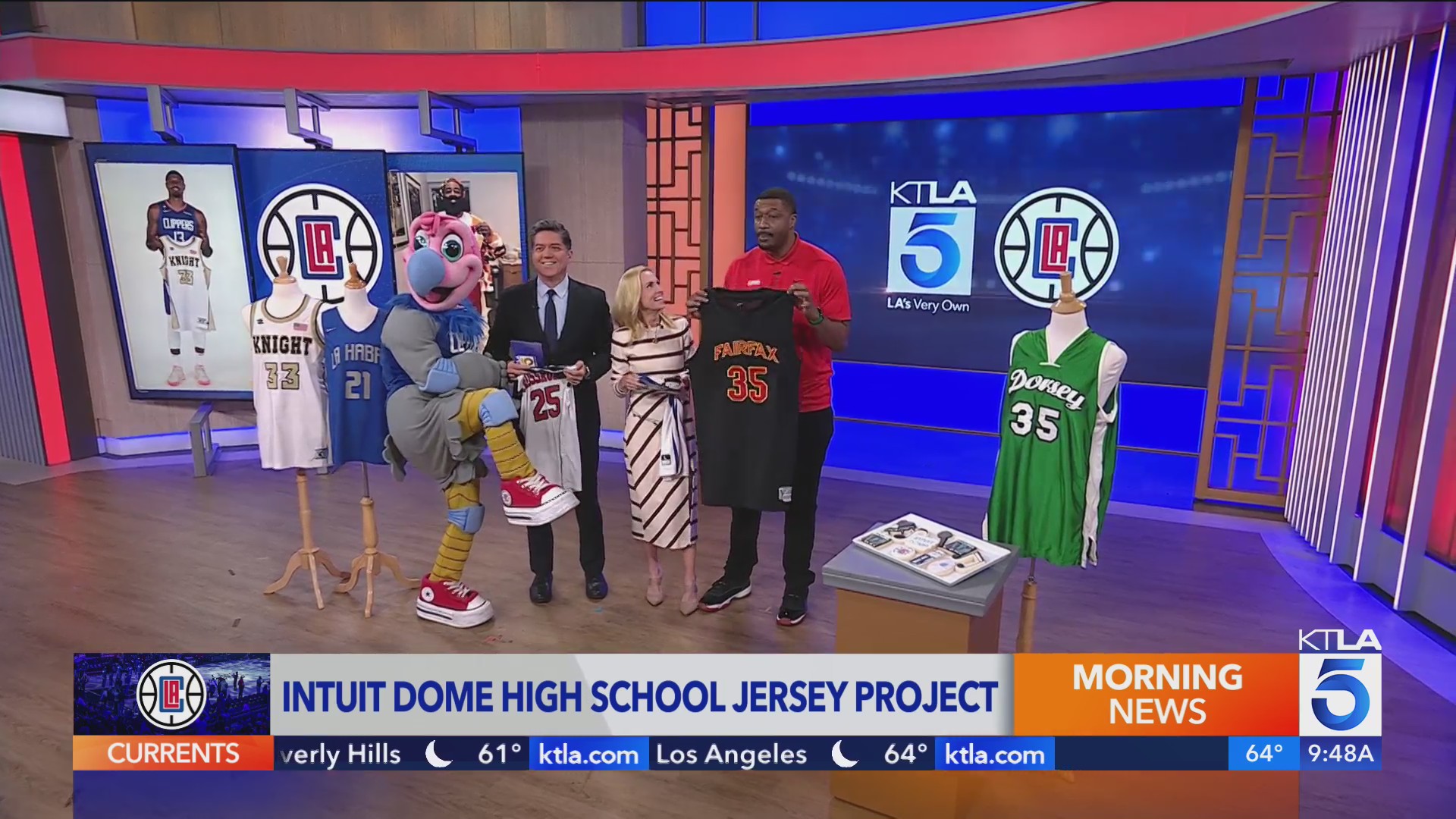 Intuit Dome High School Jersey Project - KTLA