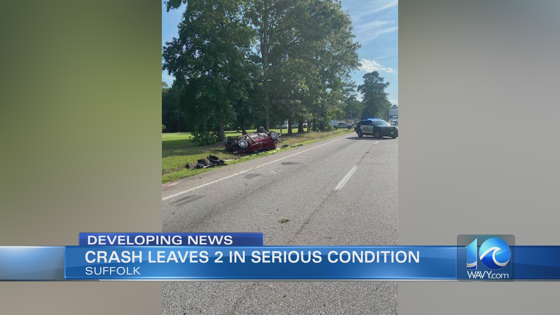 Crash in Suffolk leaves 2 seriously hurt – WAVY.com