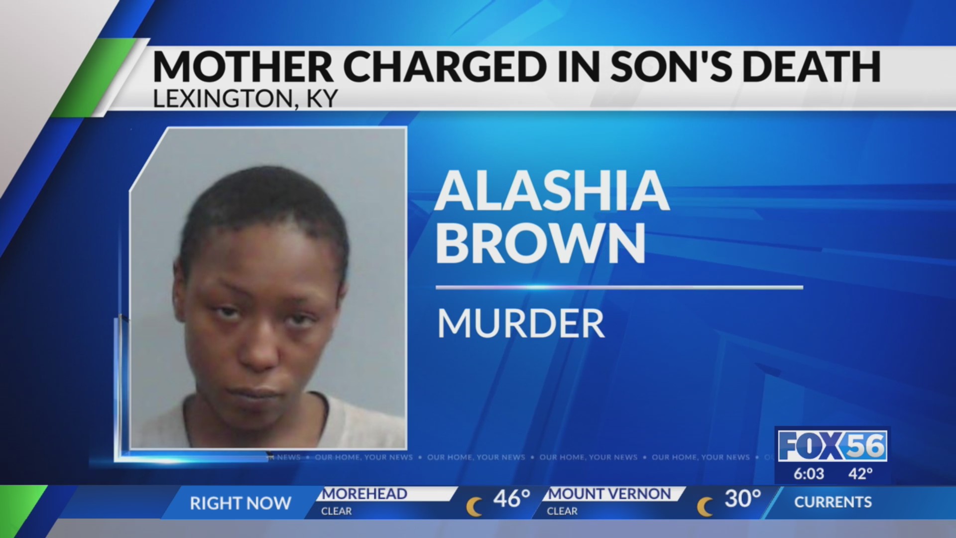 Lexington mother charged in son’s death – FOX 56 News