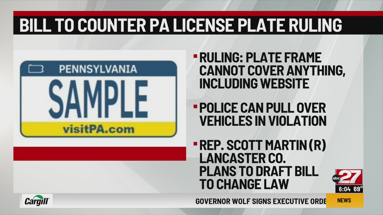 Changes proposed for Pennsylvania license plate law ABC27