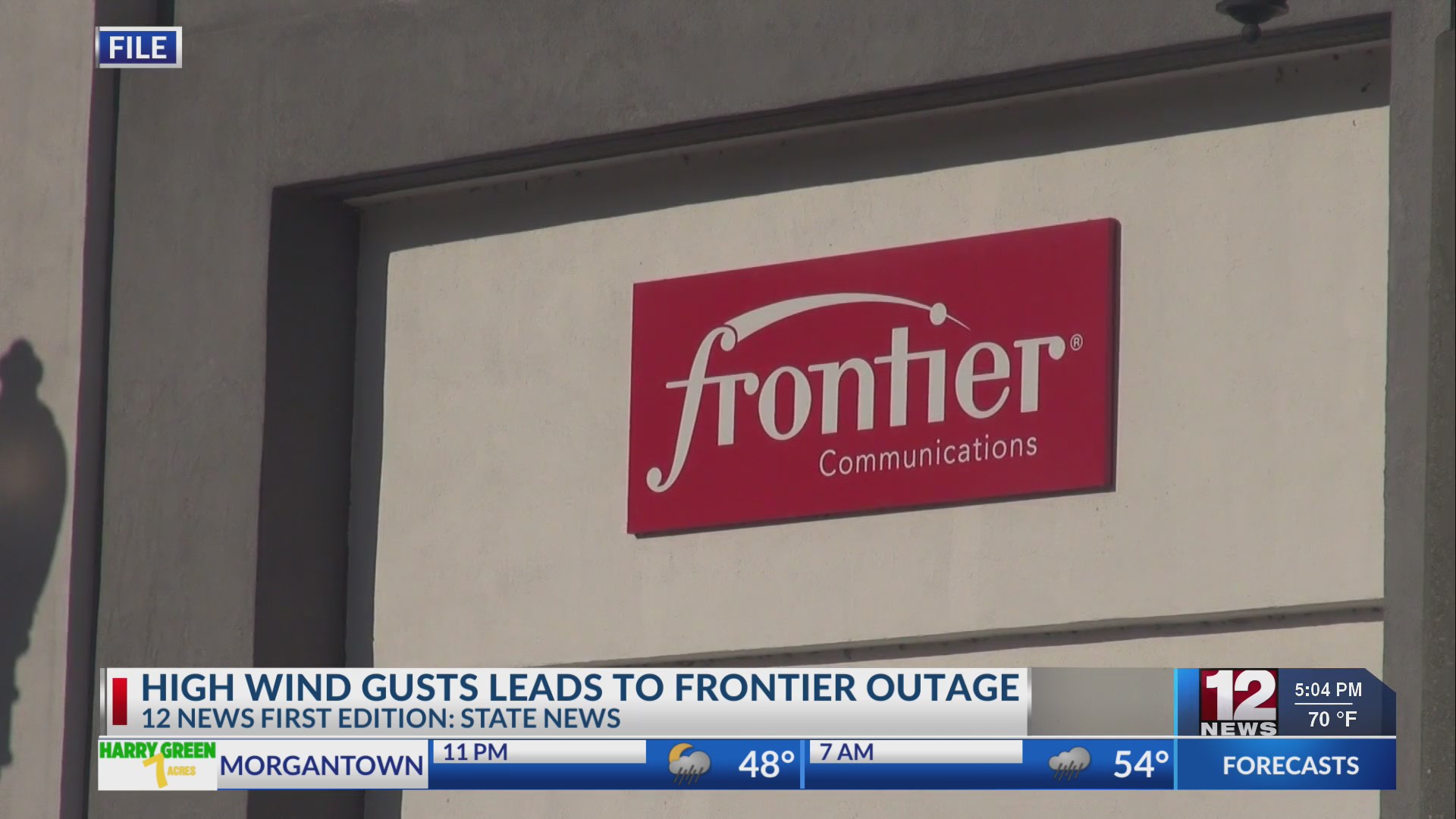 High wind gusts lead to Frontier outage(03)